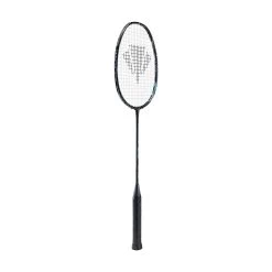 Carlton Badmintonschläger Vapour Trail 73 (73g/kopflastig/flexibel) Schwarz/blau - Besaitet -