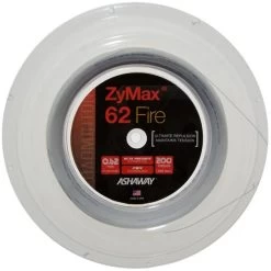 Ashaway Badmintonsaite Zymax 62 Fire Weiss 200m Rolle