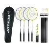 Dunlop Federball-Set Nitro Star SS 1.0 (4x Schläger, 3x Bälle, 1x Tragetasche, Netz) - 1 Set -Badminton Verkäufe Dunlop 13015340 nitro star ssx 1.0 4 player set 1024x1024 1