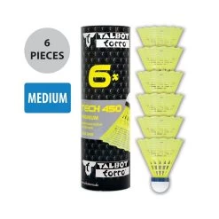Talbot Torro Badmintonbälle Tech 450 Nylon Gelb Dose 6er -Badminton Verkäufe TalbotTorroBadmintonbaelleTech450 Nylon gelb 6er 46918 4 975x975 1