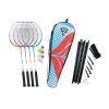 Talbot Torro Badminton-Set 4-Fighter (4xSchläger, 3xBälle, Netz+Pfosten, Hülle) - 1 Set -Badminton Verkäufe Talbot Torra 449408 4 Fighter Set Verpackung202 1200x1200 1
