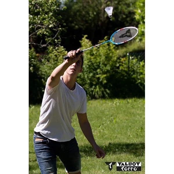 Talbot Torro Badminton-Set 4-Fighter (4xSchläger, 3xBälle, Netz+Pfosten, Hülle) - 1 Set 7 Talbot Torro Badminton-Set 4-Fighter (4xSchläger, 3xBälle, Netz+Pfosten, Hülle) - 1 Set – Bild 5