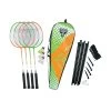 Talbot Torro Badminton Set 4-Attacker PLUS (4x Schläger, 3x Bälle, 1x Netz) -Badminton Verkäufe Talbot Torro 449406 4 AttackerPlus Set Verpackung202 1200x1200 1