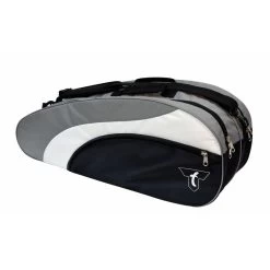 Talbot Torro Racketbag (Schlägertasche, 2 Hauptfächer, Rucksackfunktion) Schwarz/grau