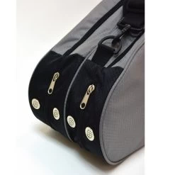 Talbot Torro Racketbag (Schlägertasche, 2 Hauptfächer, Rucksackfunktion) Schwarz/grau -Badminton Verkäufe Talbot Torro Racketbag Schlaegertasche schwarz 65071 7 735x735 1