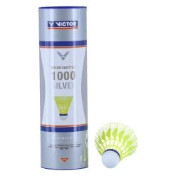 Victor Badmintonbälle Shuttle 1000 Nylon Gelb Dose 6er