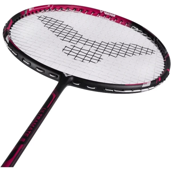 Victor Badmintonschläger Ultramate 8 (kopflastig, Mittel) Schwarz/violett - Besaitet - 4 Victor Badmintonschläger Ultramate 8 (kopflastig, Mittel) Schwarz/violett - Besaitet - – Bild 2