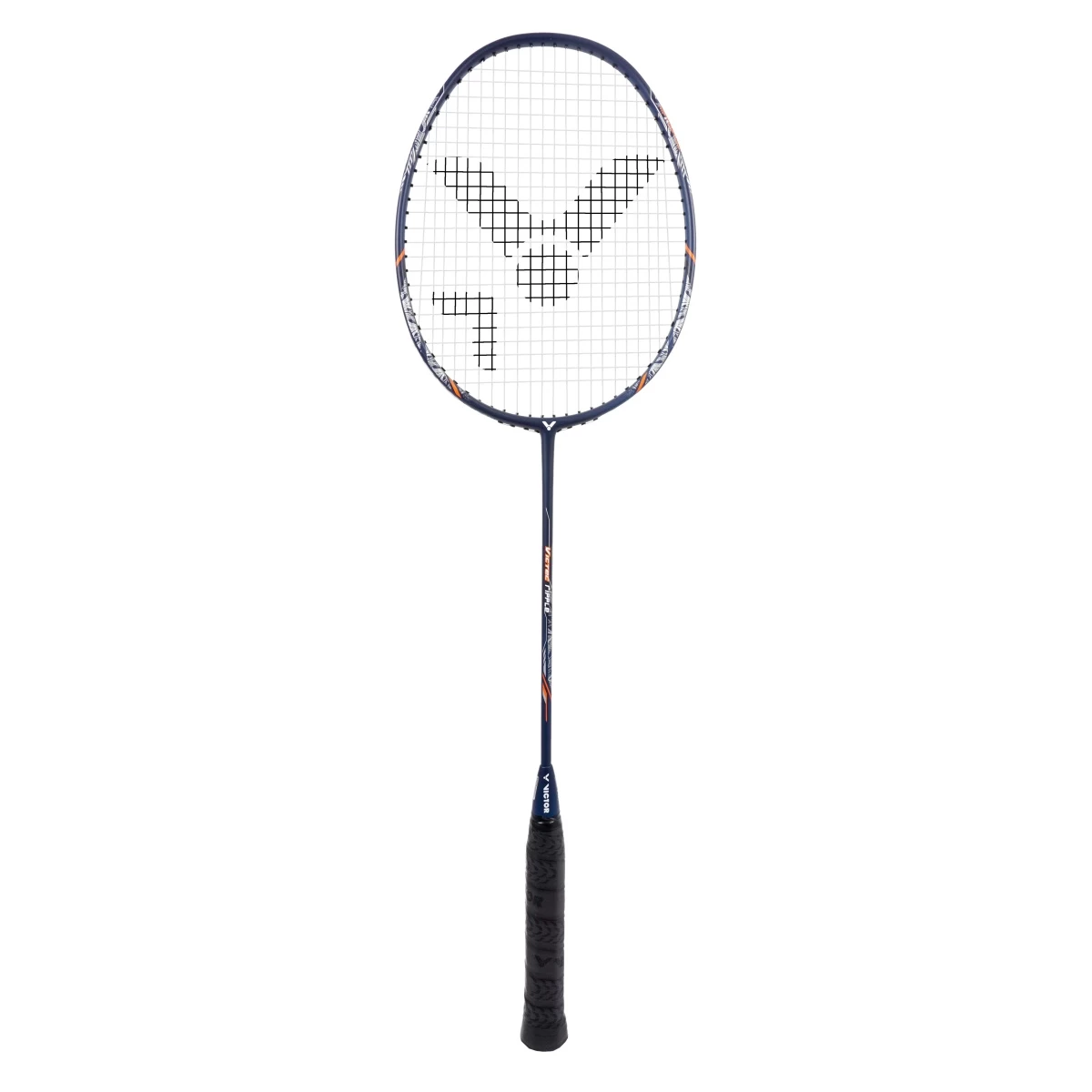 Victor Badmintonschläger Victec Ripple (84g/ausgewogen/mittel) Dunkelblau - Besaitet - 3 Victor Badmintonschläger Victec Ripple (84g/ausgewogen/mittel) Dunkelblau - Besaitet -
