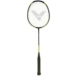 Victor Badmintonschläger Wavetec Magan 5 (kopflastig, Steif) Schwarz - Besaitet -