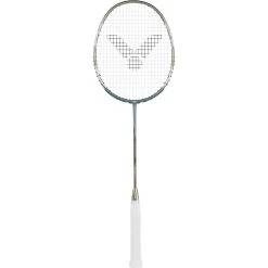 Victor Badmintonschläger DriveX Nano 7 V (grifflastig, Flexibel) Hellblau/gold - Unbesaitet -