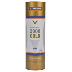 Victor Badmintonbälle Shuttle 2000 Nylon Dose Weiss 6er