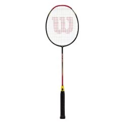 Wilson Badmintonschläger Recon 370 (flexibel, Kopflastig) Schwarz/rot - Besaitet - -Badminton Verkäufe Wilson WR041110H Recon 370 Badmintonschlaeger202 1200x1200 1
