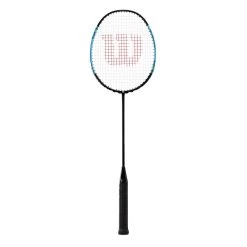 Wilson Badmintonschläger Blaze S3700 (sehr Kopflastig/flexibel) Schwarz/blau - Besaitet - -Badminton Verkäufe Wilson WR062610H BLAZE S3700 Badmintonschlaeger202 1200x1200 1
