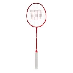 Wilson Badmintonschläger Attacker (grifflastig/mittel) Rot - Besaitet - -Badminton Verkäufe Wilson WR091710H Attacker RD Badmintonschlaeger204 1200x1200 1
