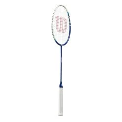 Wilson Badmintonschläger Impact (grifflastig, Mittel) Blau - Besaitet -