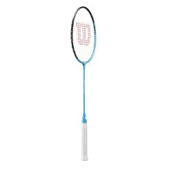 Wilson Badmintonschläger Reaction 70 (kopflastig, Steif) Blau - Besaitet -
