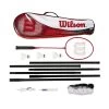 Wilson Federball-Freizeitset Tour (4x Schläger, 3x Bälle, 1x Netz, 1x Tasche) -Badminton Verkäufe Wilson WRT844400 BMTN SET 4PC Set202 1200x1200 1