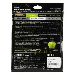 Yonex Badmintonsaite Aerobite Hybrid 0.61/0.67 Weiss/grün 10m Set 5 Yonex Badmintonsaite Aerobite Hybrid 0.61/0.67 Weiss/grün 10m Set -Badminton Verkäufe YONEX AEROBITE WEISS GRUEN 2 1200x1200 1