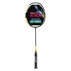 Yonex Badmintonschläger Astrox 01 Feel 2022 (kopflastig, Sehr Flexibel) Schwarz/gelb - Besaitet -