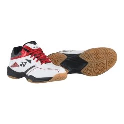 Yonex Badmintonschuhe Power Cushion 36 Weiss/rot Kinder