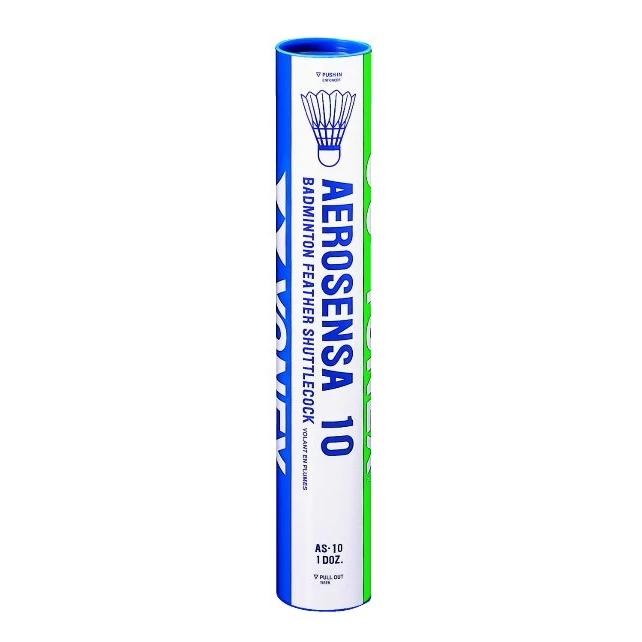 Yonex Badmintonbälle Aerosensa 10 Naturfeder Weiss Dose 12er 3 Yonex Badmintonbälle Aerosensa 10 Naturfeder Weiss Dose 12er