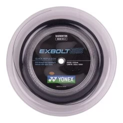 Yonex Badmintonsaite Exbolt 65 (Kontrolle) Schwarz 200m Rolle