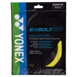 Yonex Badmintonsaite Exbolt 65 (Kontrolle) Gelb 10m Set
