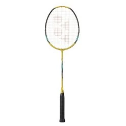 Yonex Badmintonschläger Nanoflare 001 Feel (grifflastig, Flexibel) Gold - Besaitet -