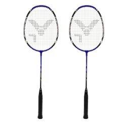 Victor Badmintonschläger AL2200 Blau - Besaitet - ( 2er SET )